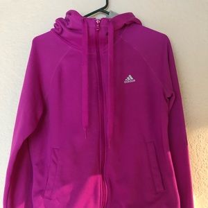 Magenta zip up hoodie